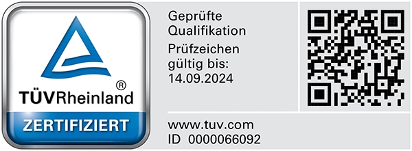 Bausachverständiger für Schäden an Gebäuden mit TÜV Rheinland geprüfter Sachkunde (PersCert TÜV Rheinland)